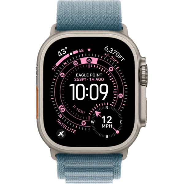 Смарт-часы Apple Watch Ultra 3, 49 мм, Natural Titanium Light Blue Alpine Loop M 2