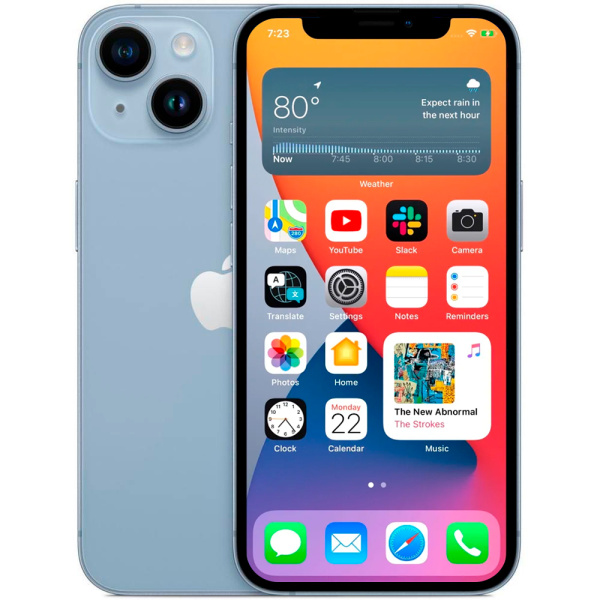Смартфон Apple iPhone 14 голубой 1