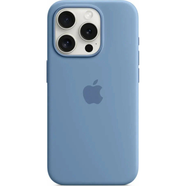 Чехол Apple для iPhone 15 Pro Max Silicone с MagSafe синий 1